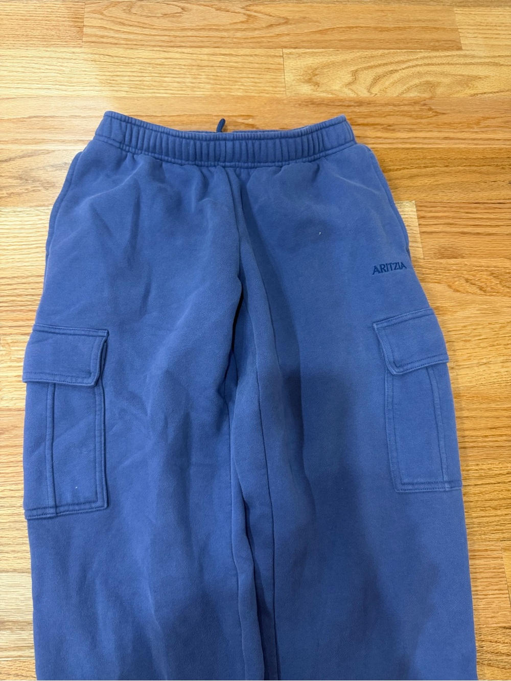 Aritzia  Navy purple   Cargo Sweatpants wide leg